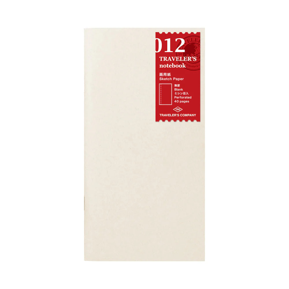 012 Sketch Paper Notebook Refill