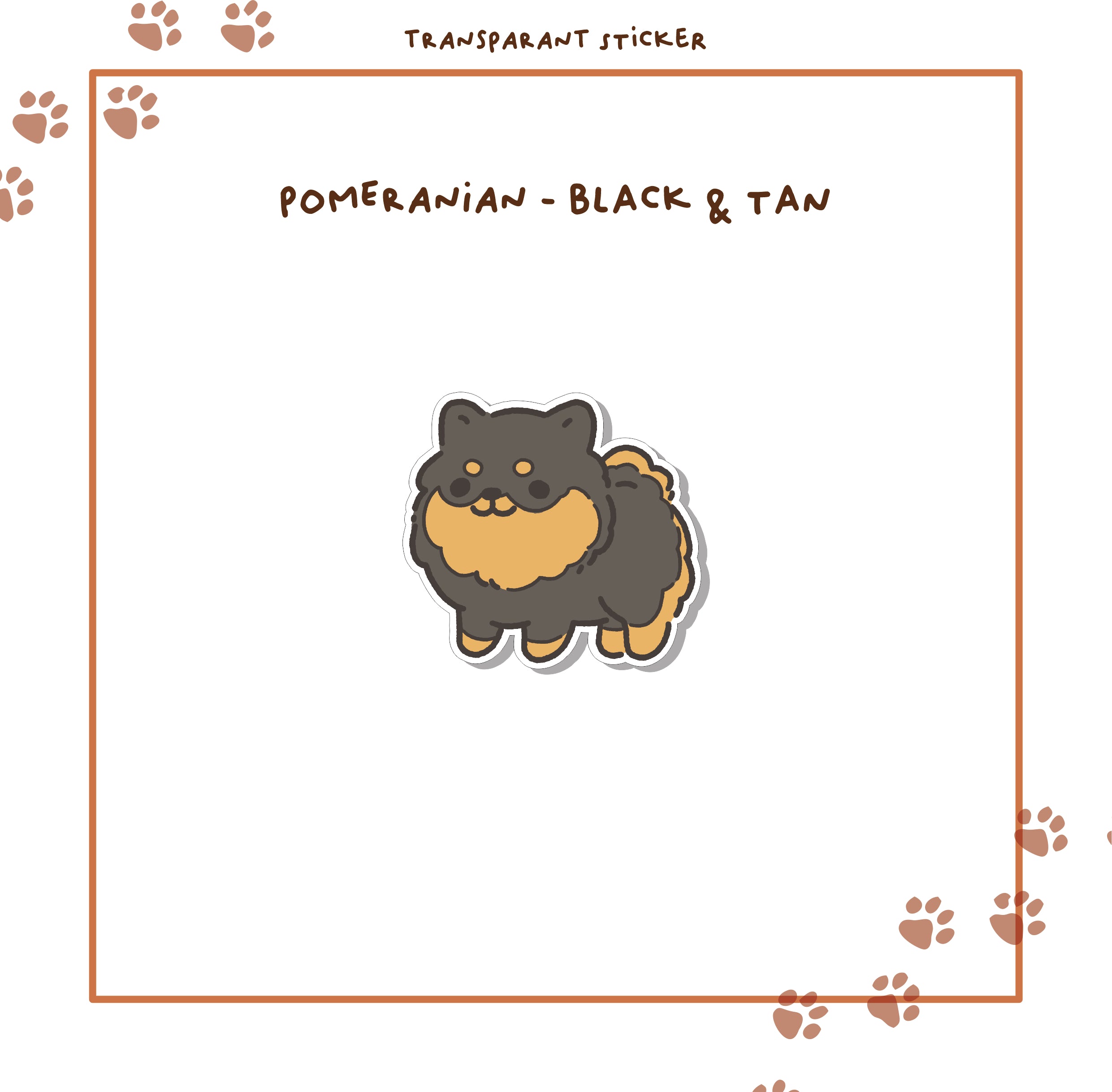 Die Cut Transparant Stickers Dog Edition