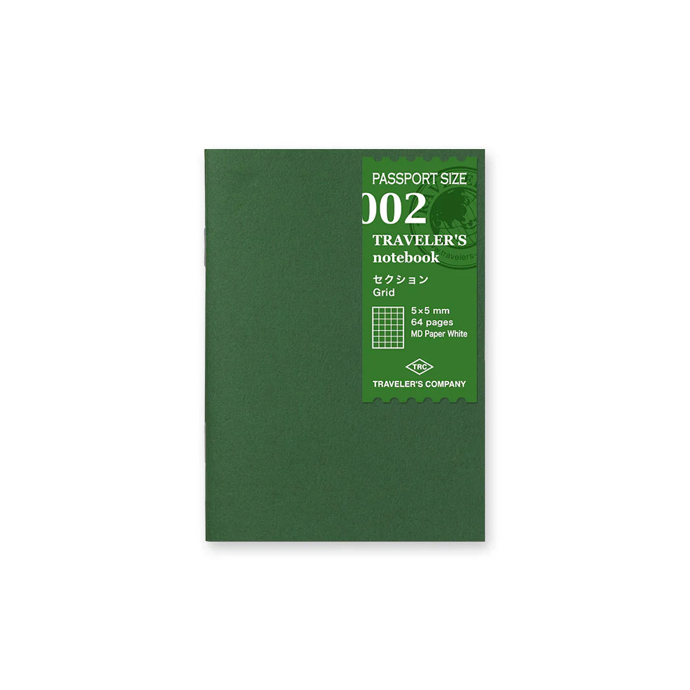 002 Grid Notebook (Passport Size) Refill