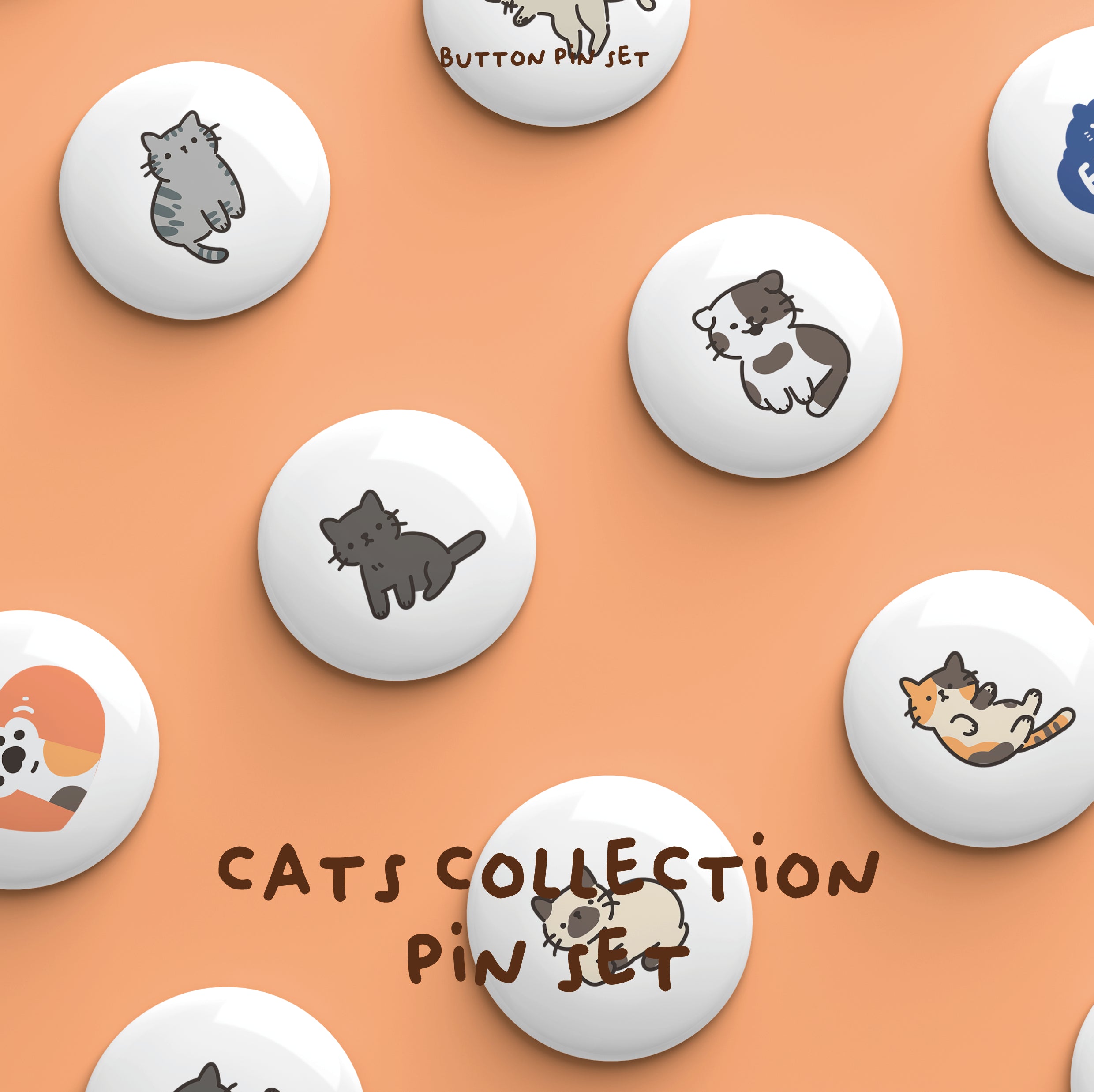 Pin Set Cats Collections