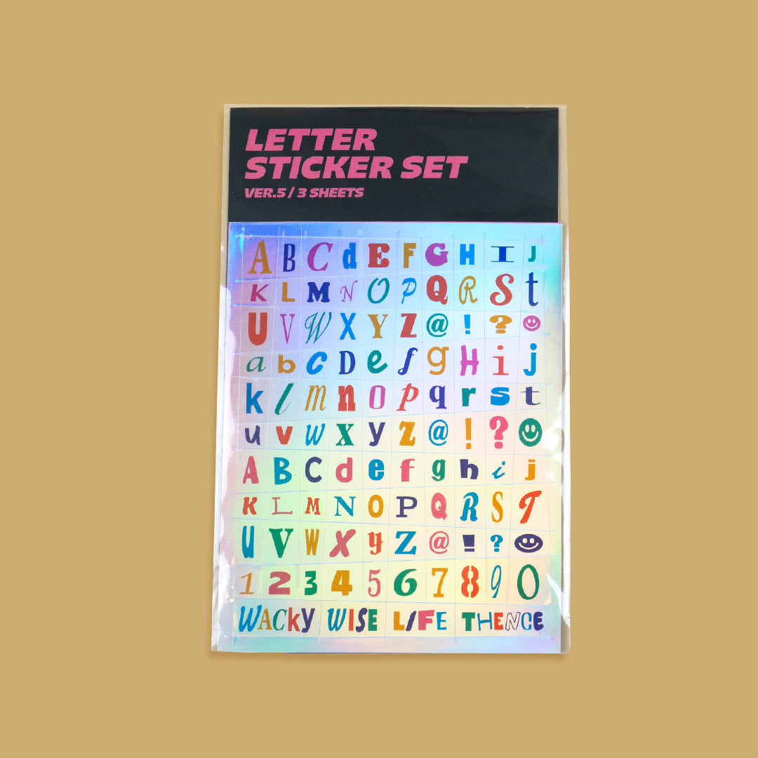 Letter Sticker Set