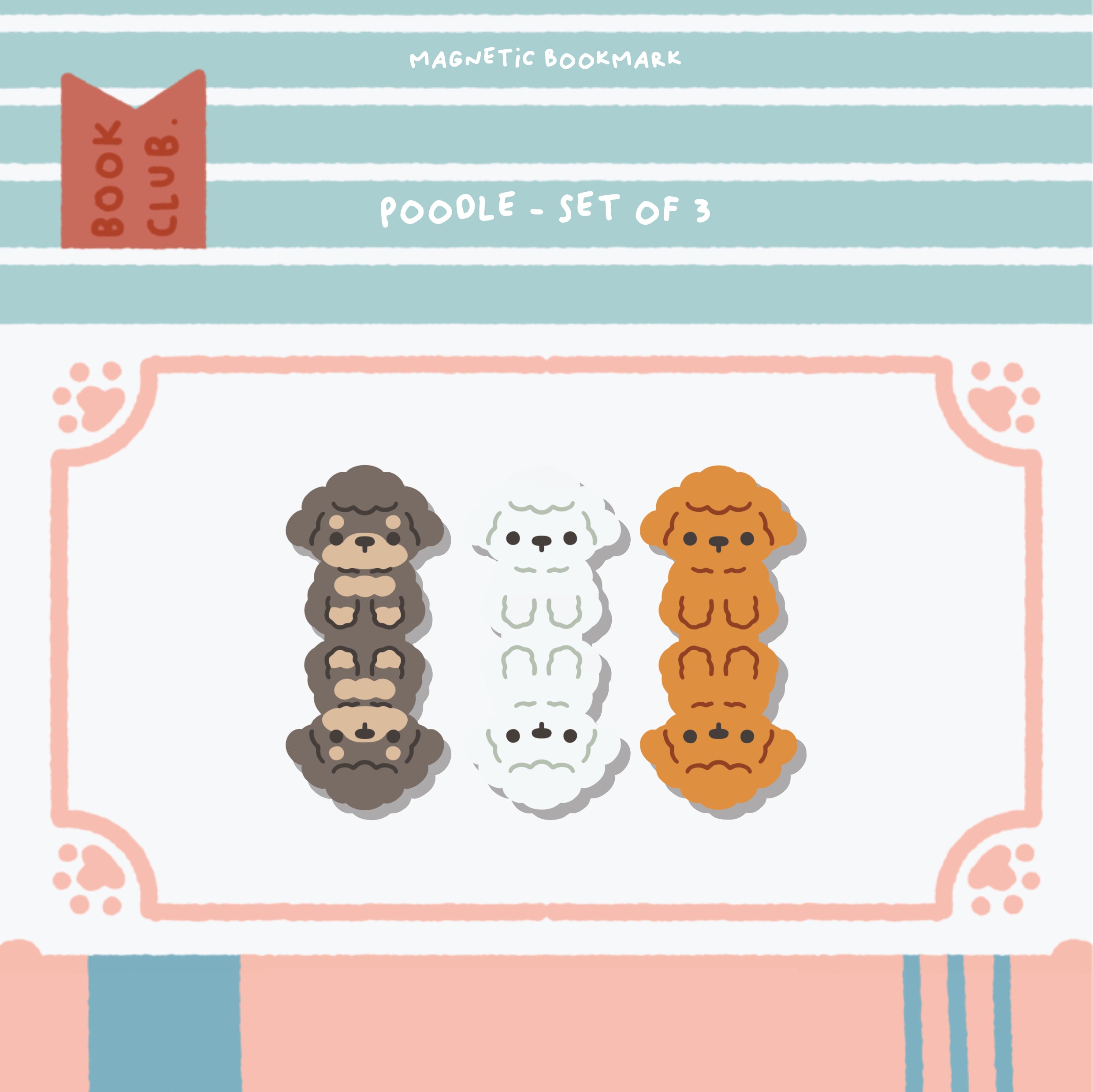 Magnetic Bookmark Dogs Edition (Set of 3)