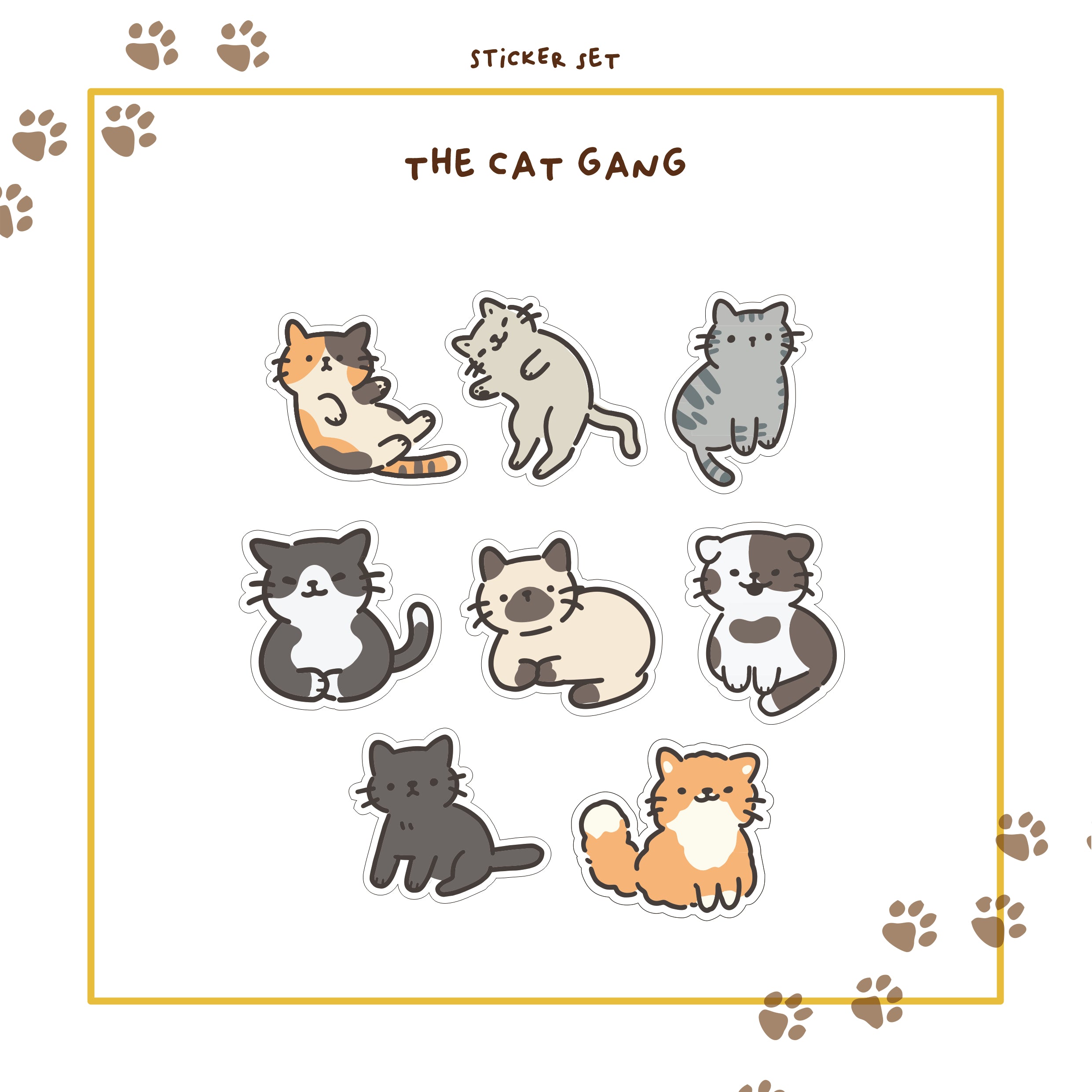 Sticker Set Cat Collections