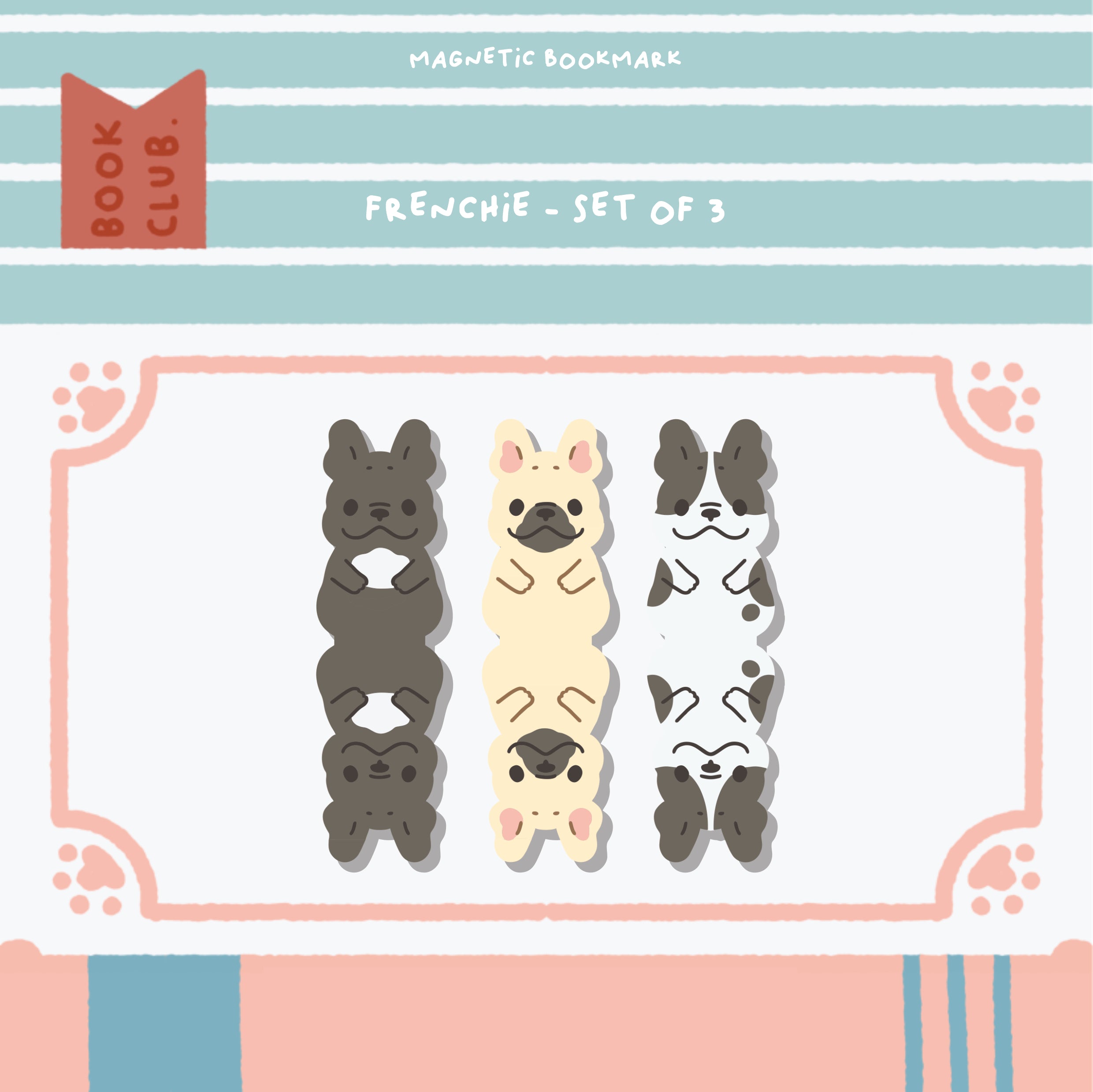 Magnetic Bookmark Dogs Edition (Set of 3)