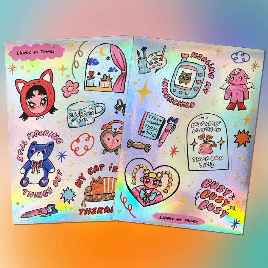 Into The Reverie Hologram Sticker Sheet