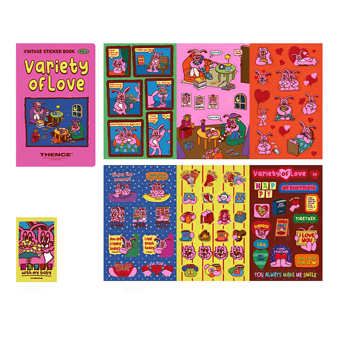 Vintage Sticker Book