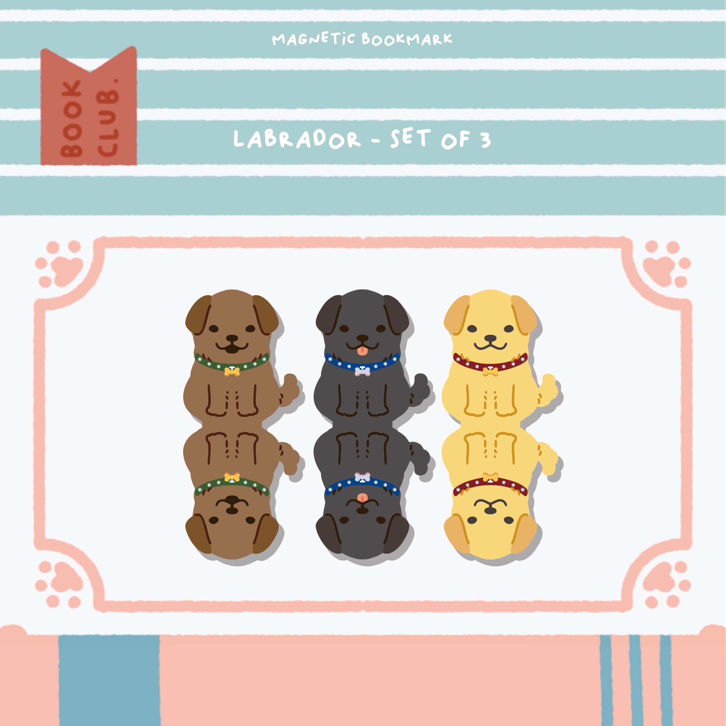 Magnetic Bookmark Dogs Edition (Set of 3)