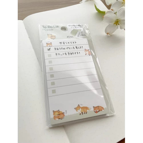 To Do List Marker Sticky Note Fox