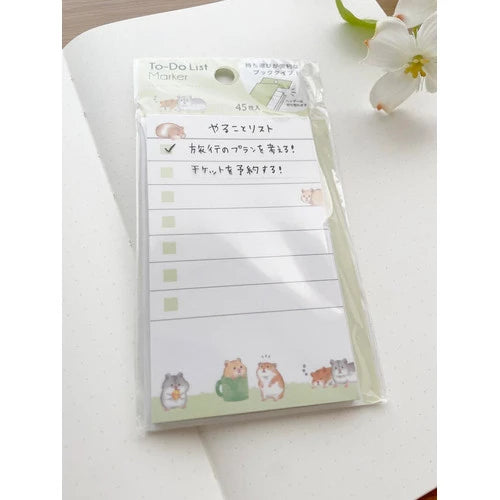 To Do List Marker Sticky Note Hamster