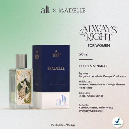 ALT Perfumery ALWAYS RIGHT 50ml Eau De Parfume