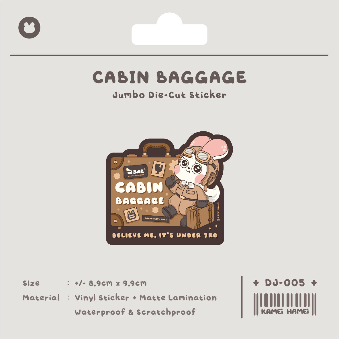 Kamei Sticker Vinyl Die Cut Matte