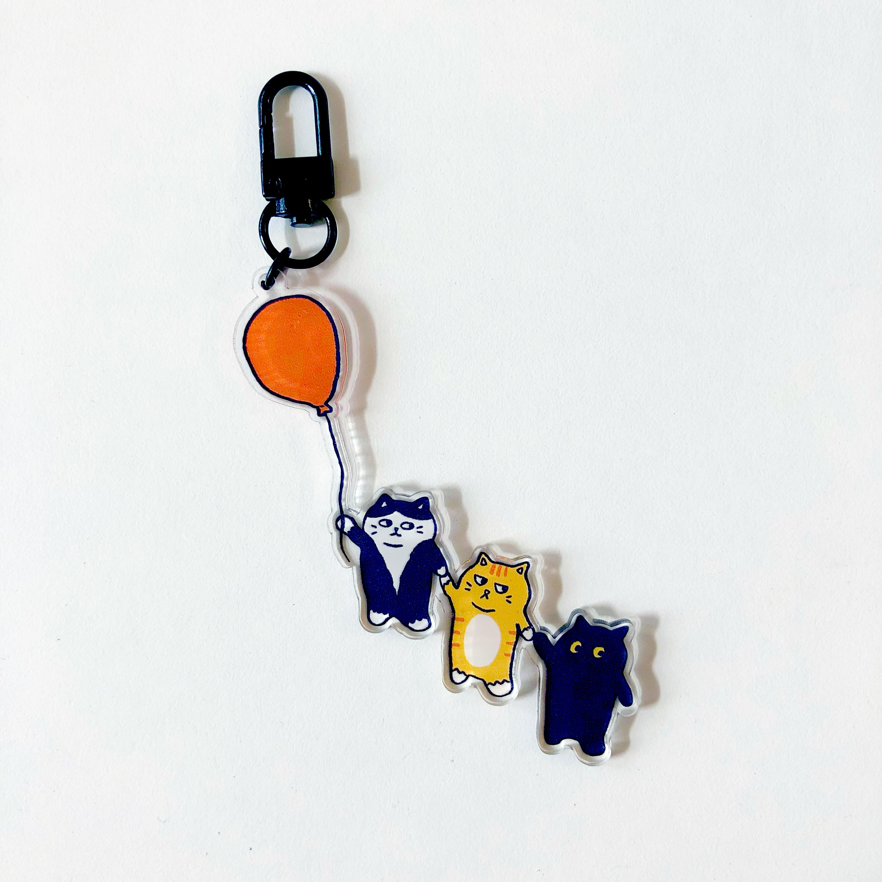 Acrylic Keyring Cat Series