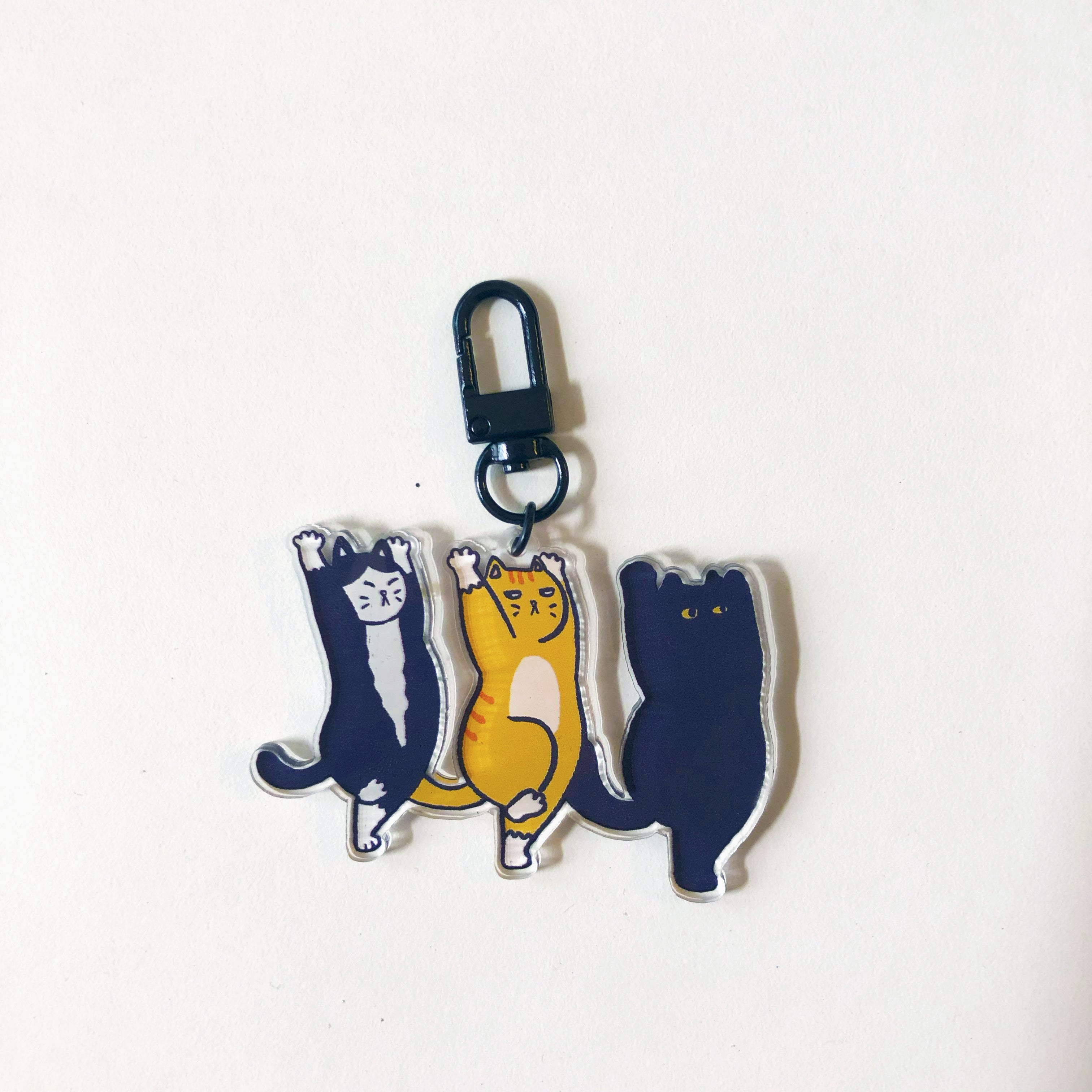 Acrylic Keyring Cat Series