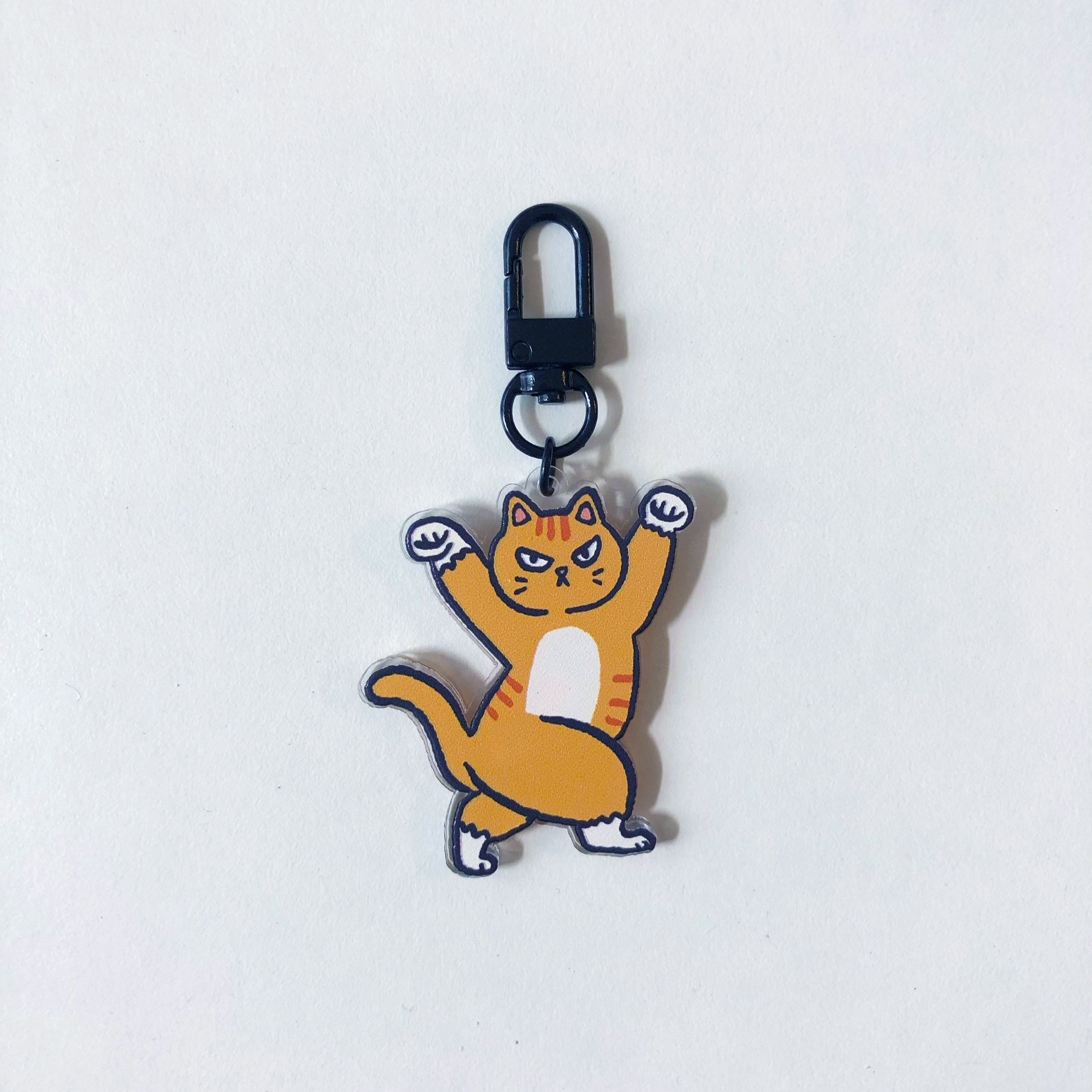 Acrylic Keyring Cat Series