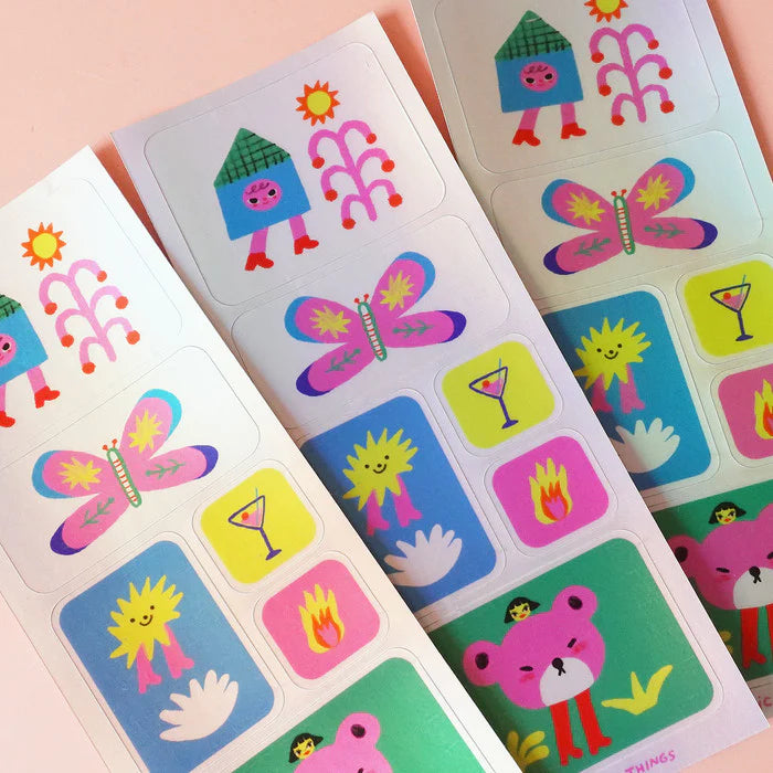 Sticker Sheet - Liunic on Things - Touch Grass