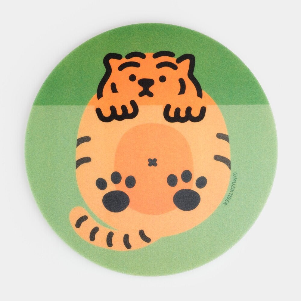 Peekaboo Tiger PVC Mouse Pad