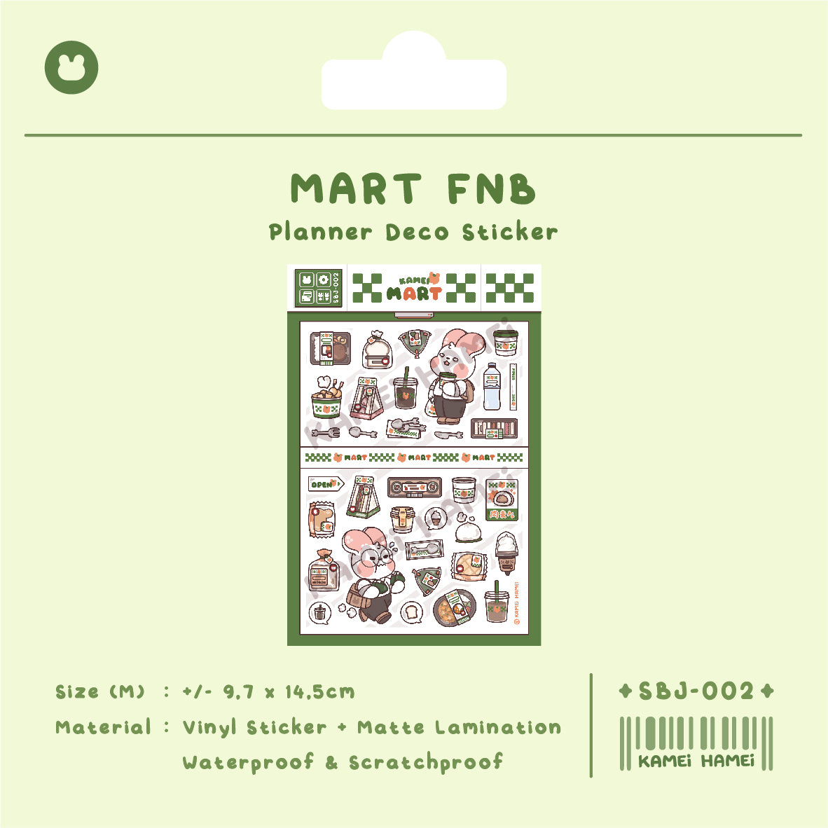 Kamei Sticker Vinyl Kiss Cut Matte