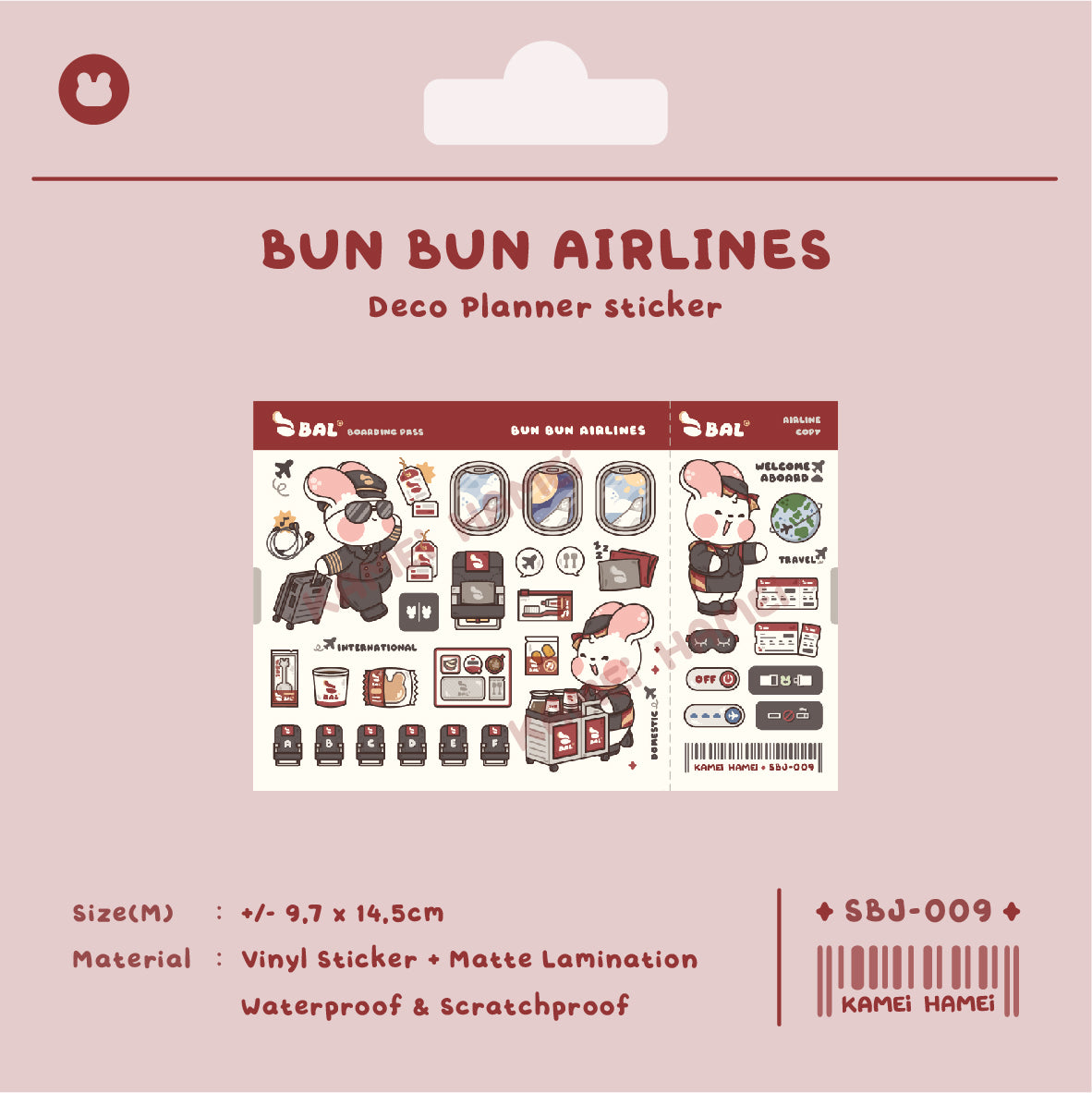 Kamei Sticker Vinyl Die Cut Matte