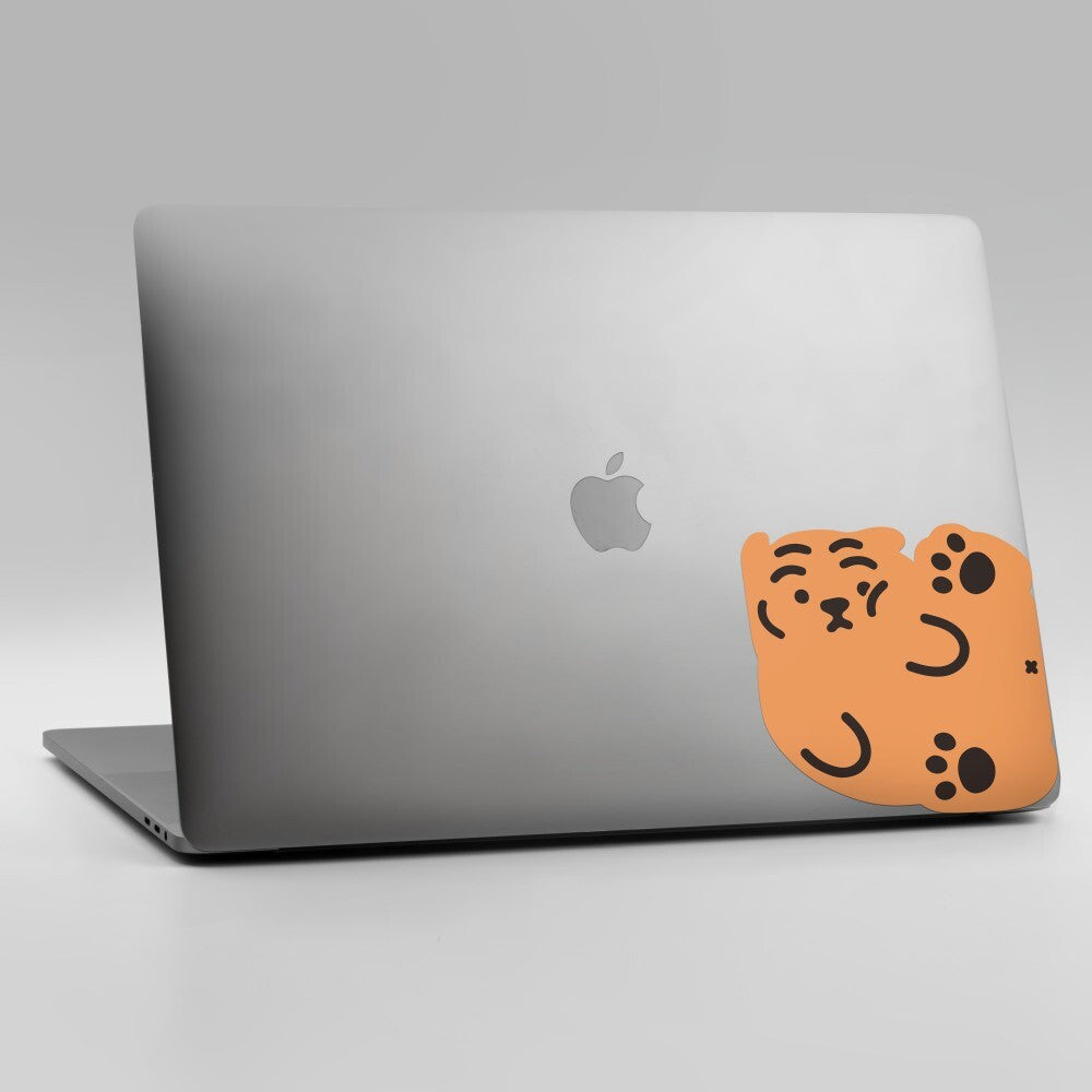 Square Tiger Big Removable Sticker