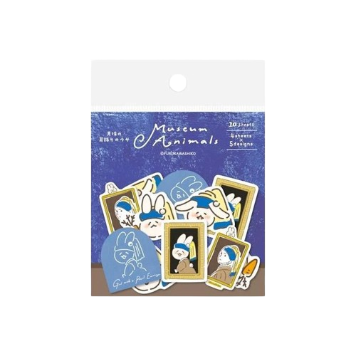 Sticker Set Museum Animals Flakes