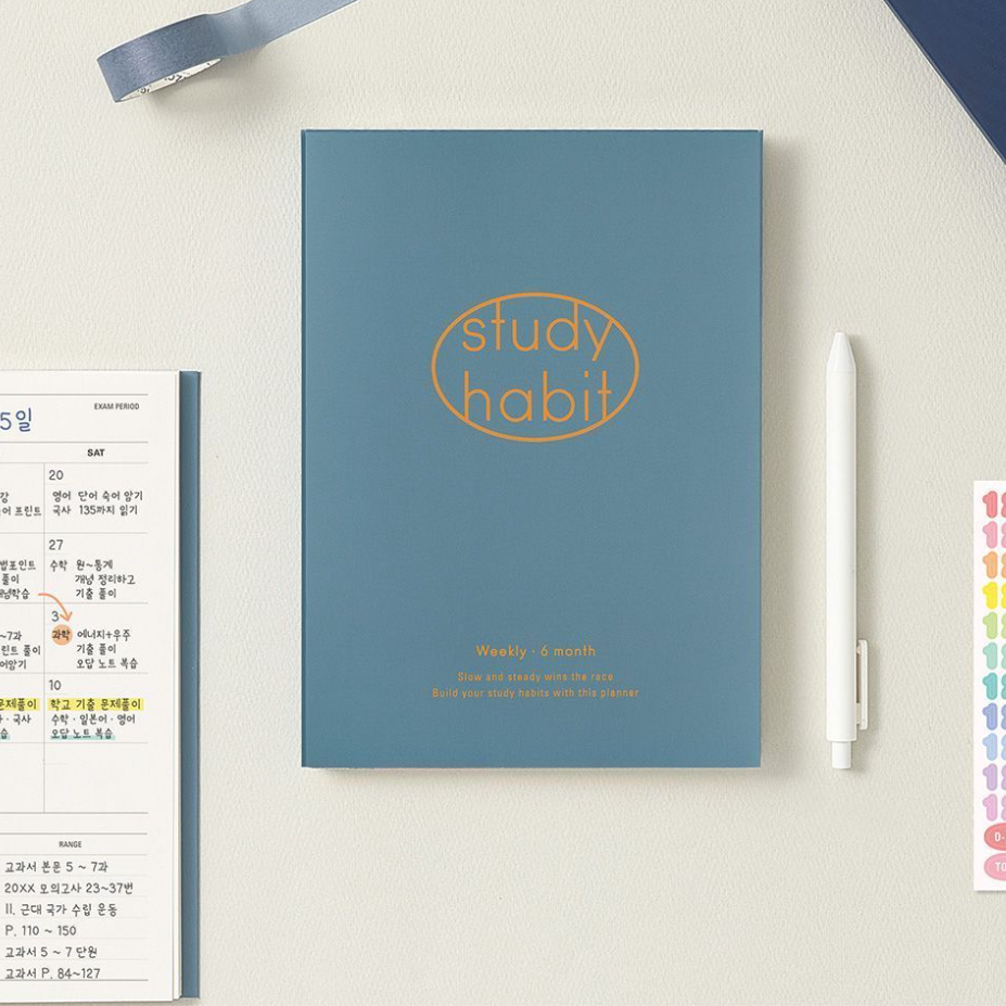 6 Months Study Habit Notebook