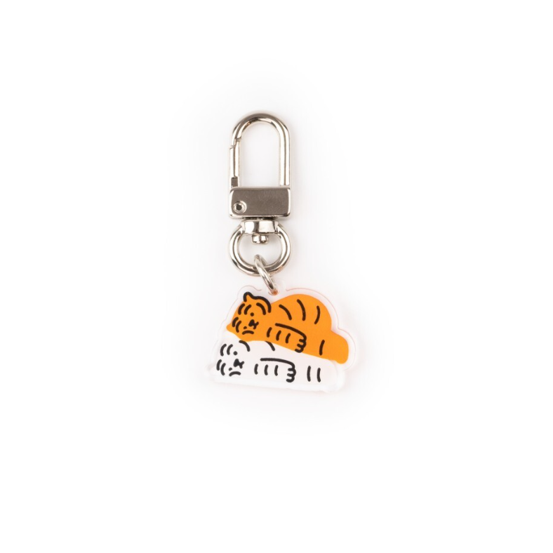 Charging Tiger Key Ring