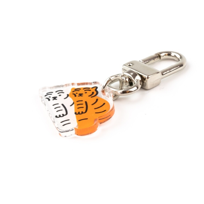 Charging Tiger Key Ring