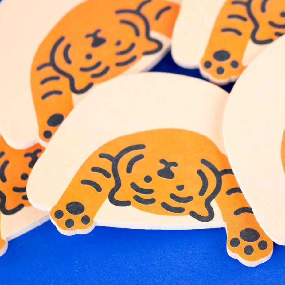 Cozy Tiger Sticky Memo Pad