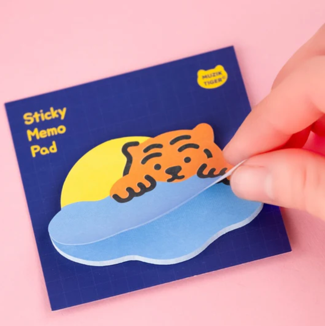 Cloud Tiger Sticky Memo Pad