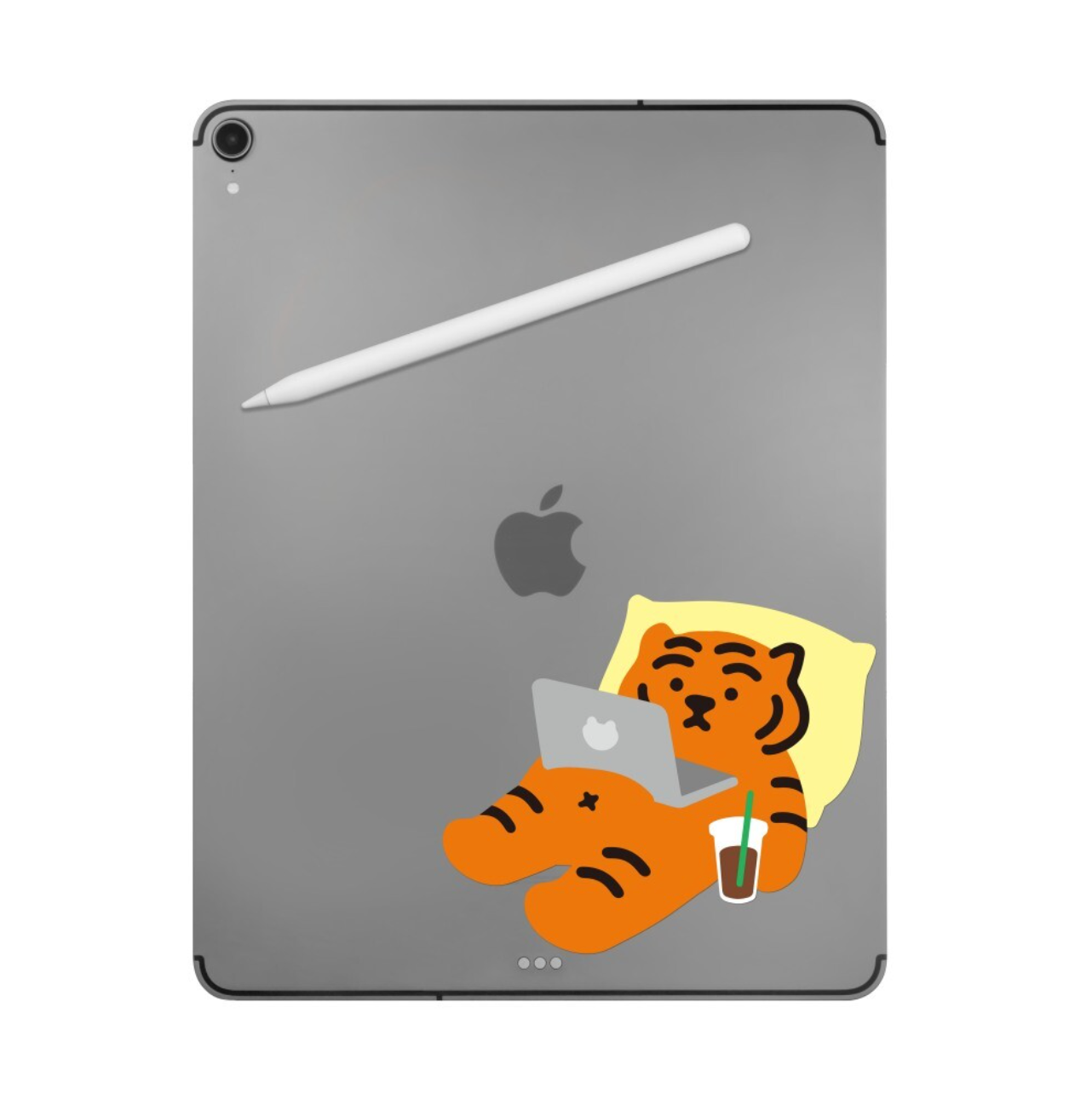 Stay Home Tiger Big Removable Sticker