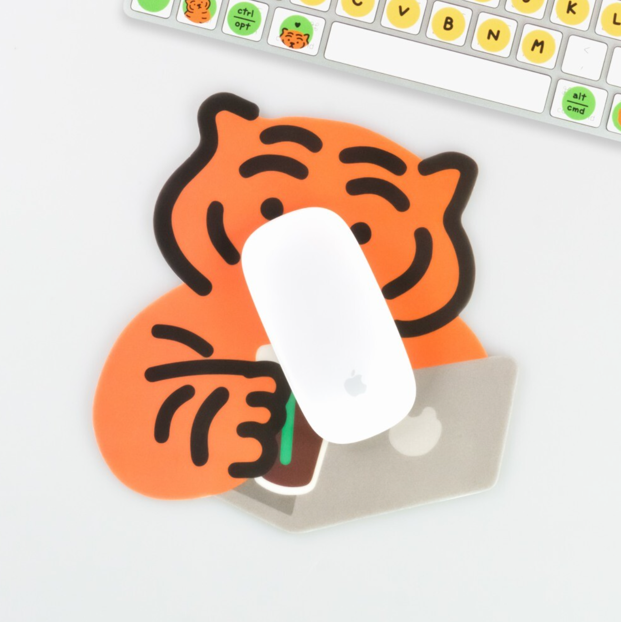 Cafe Study Tiger Pvc Mouse Pad