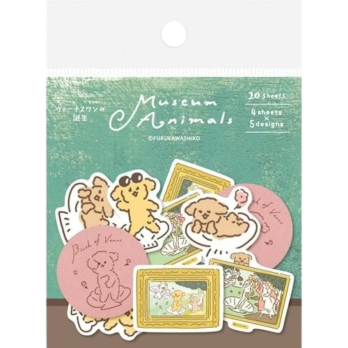 Sticker Set Museum Animals Flakes