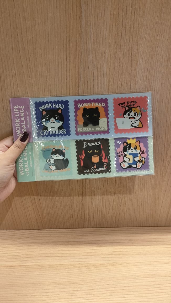 Work Life Unbalance Sticker Sheet
