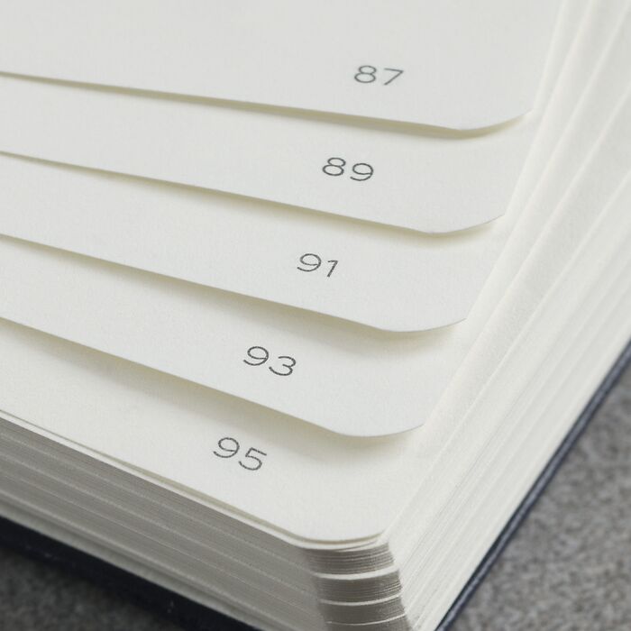 Notebook Medium (A5), Softcover, 123 numbered pages