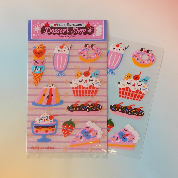 Dessert Shop Transparent Sticker Set