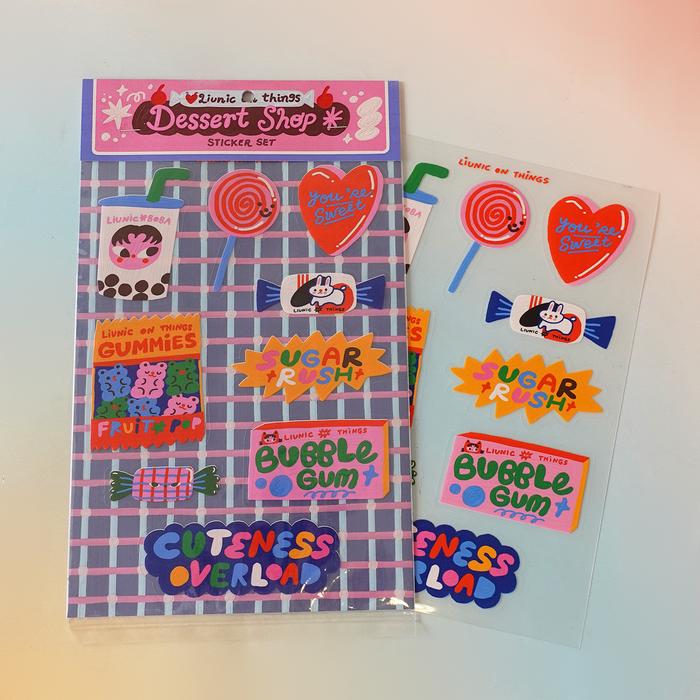 Dessert Shop Transparent Sticker Set
