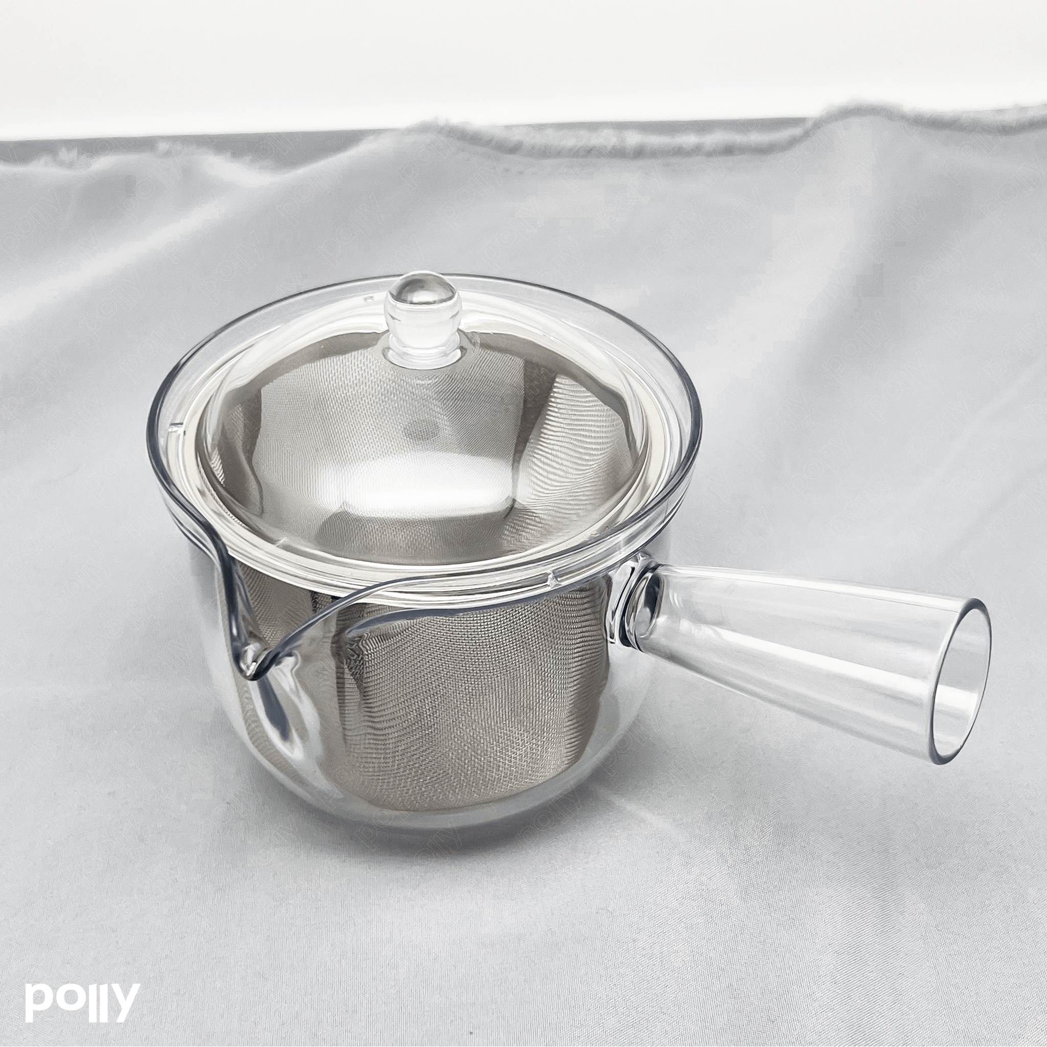 AKEBONO Clear Teapot with Stainless Steel Strainer - Polly Indonesia