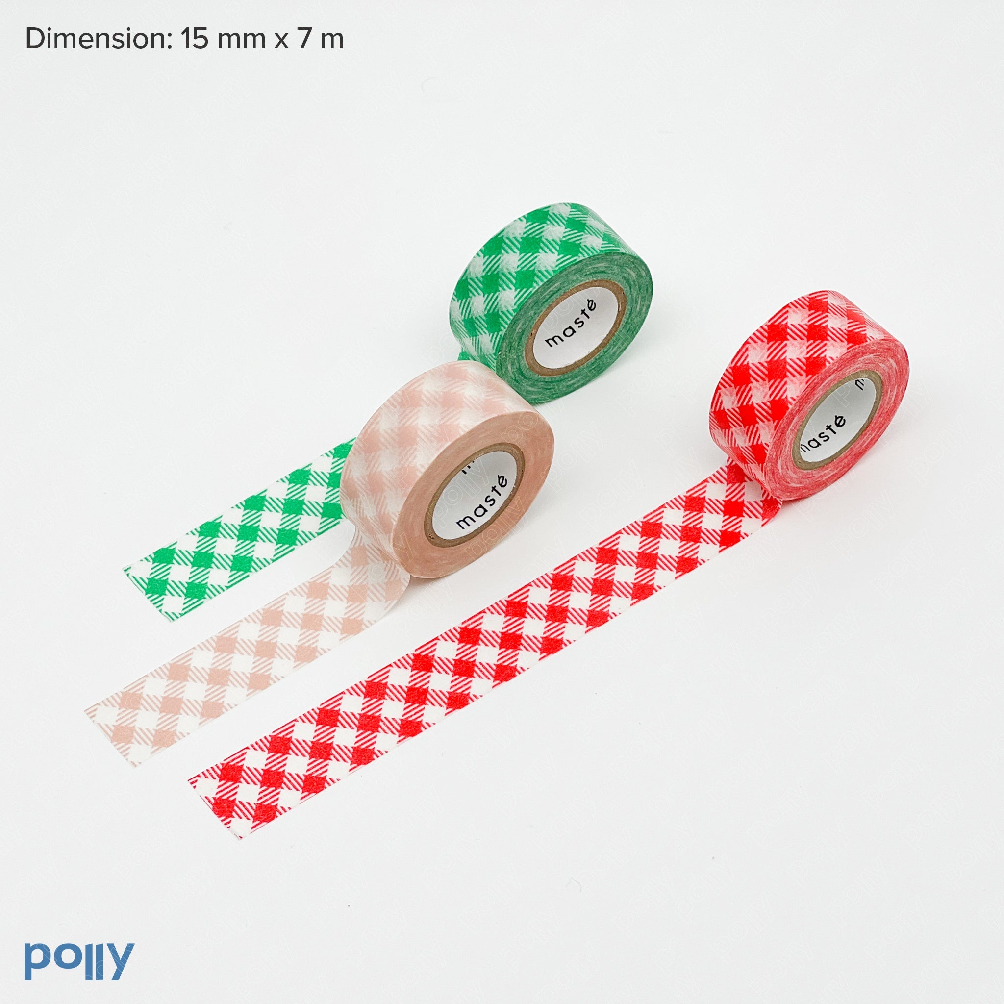 MARK'S Checkered Washi Tape - Polly Indonesia