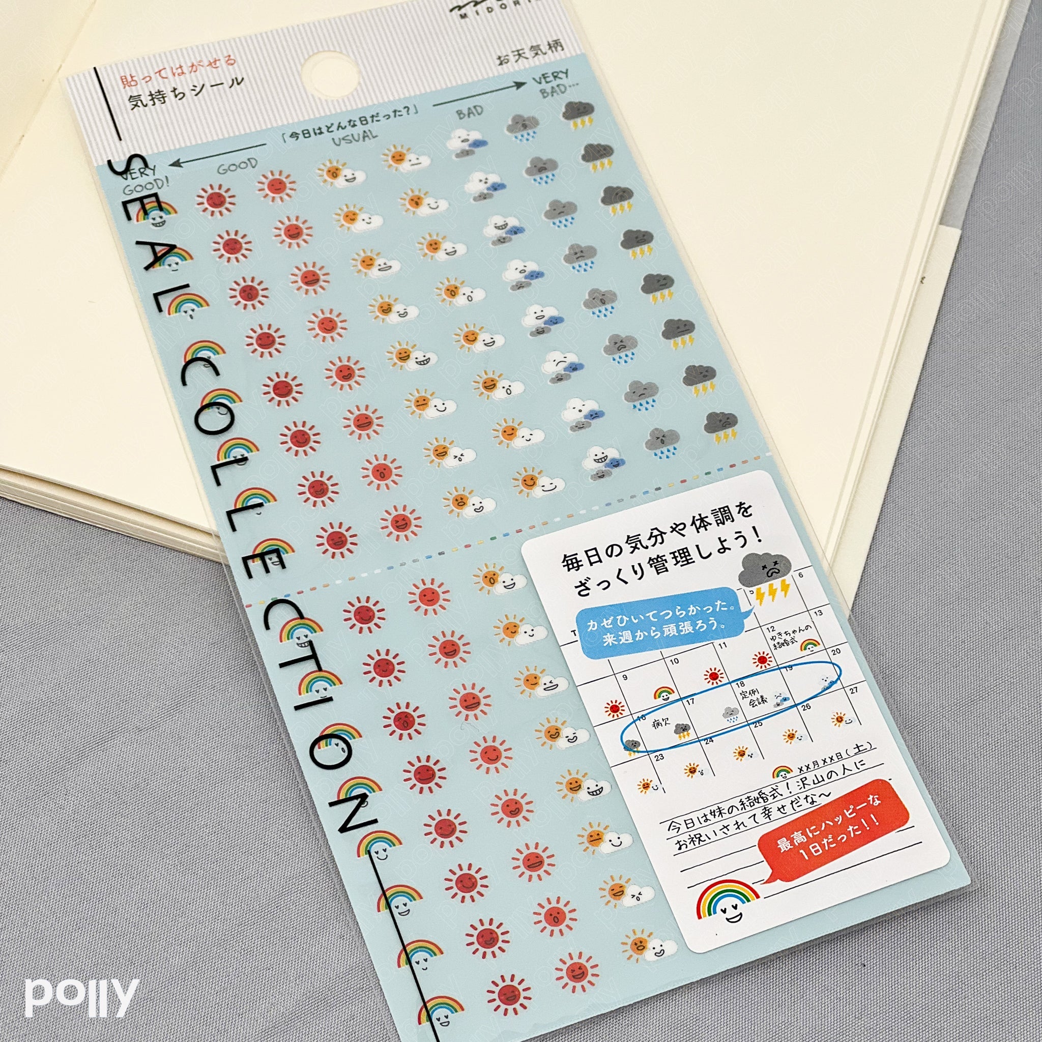 MIDORI Weather Sticker - Polly Indonesia