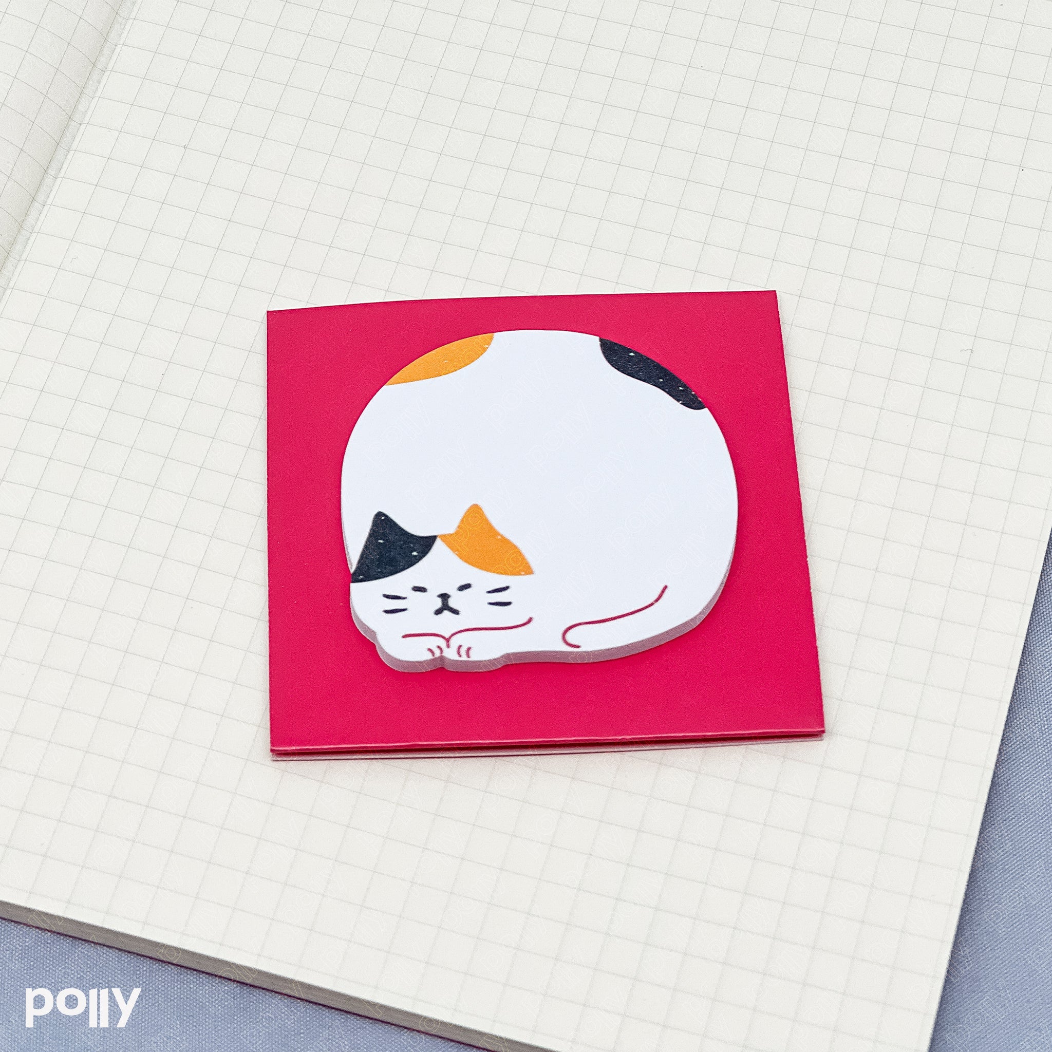 MINDWAVE Sleeping Cat Sticky Note - Polly Indonesia