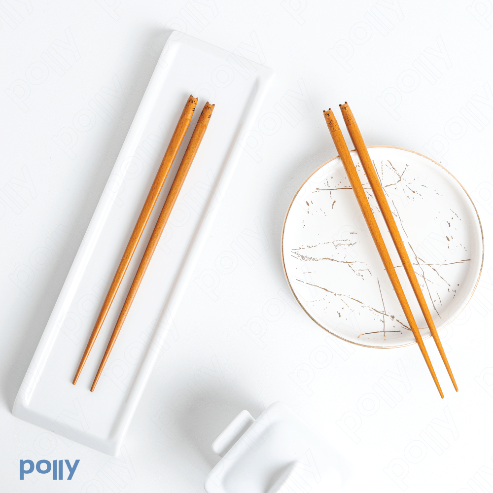 SHIMOYAMA Animal Wooden Chopstick - Polly Indonesia