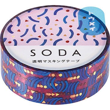 SODA Transparent Washi Tape 15 mm - Polly Indonesia