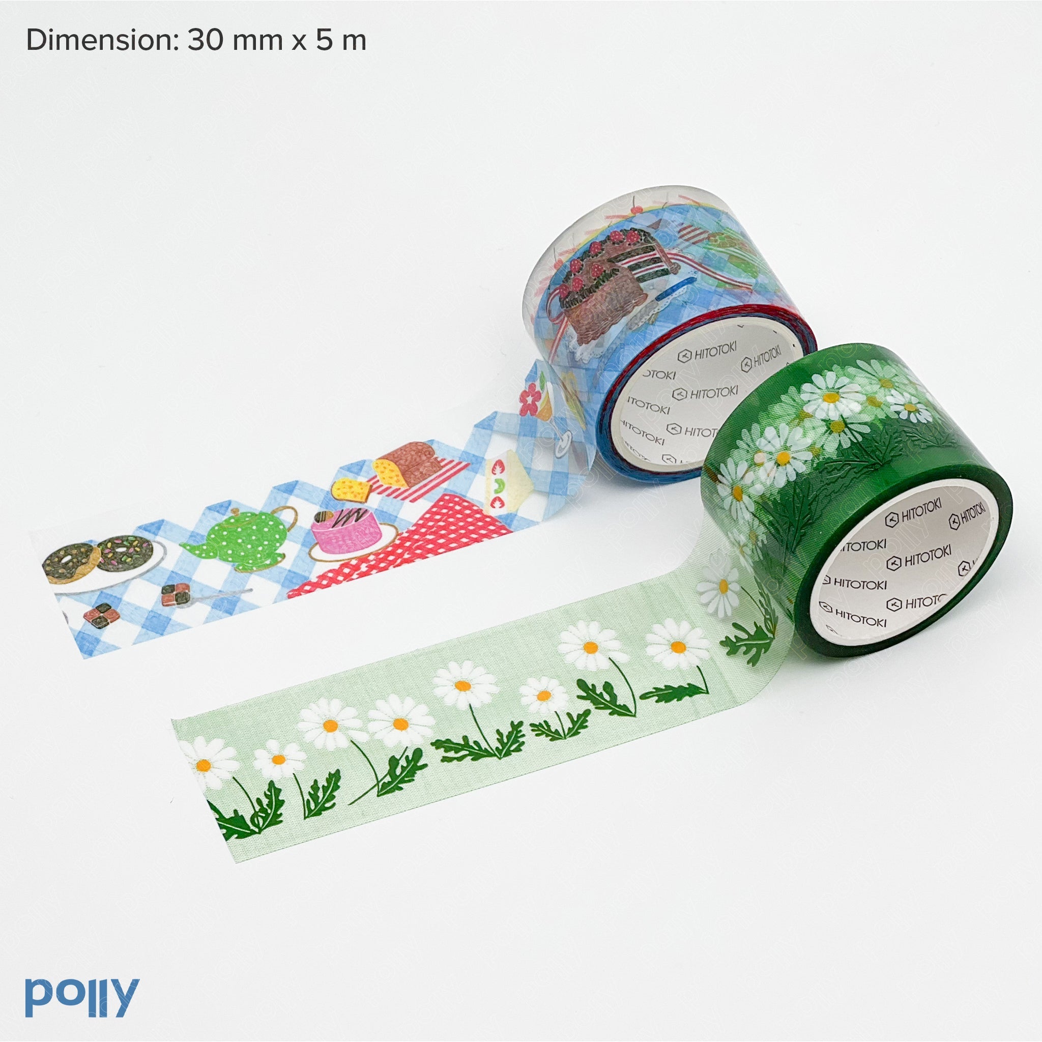 SODA Transparent Washi Tape 30 mm - Polly Indonesia